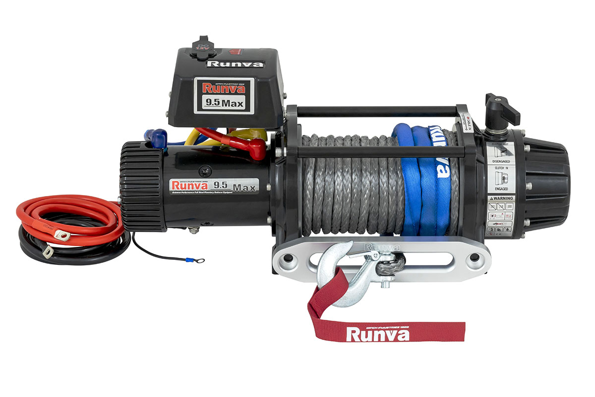 картинка Лебёдка Runva EWB9500MAX-Q-SR 4350кг высокоскоростная, влагозащищенная, синтетика
