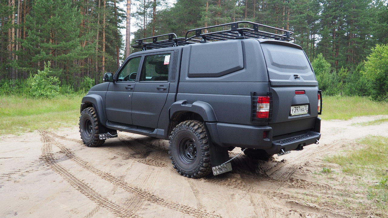 картинка Накладки кузова нижние АВС-Дизайн UAZ Пикап 2015- "Медведь" (к ABC.UAZ.RB.04B) ABC.UAZ.SP.05BМ