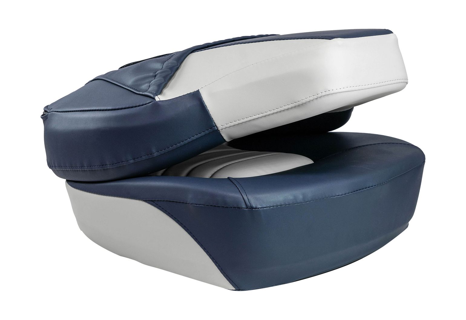 картинка Кресло складное мягкое FISH PRO, цвет серый/синий