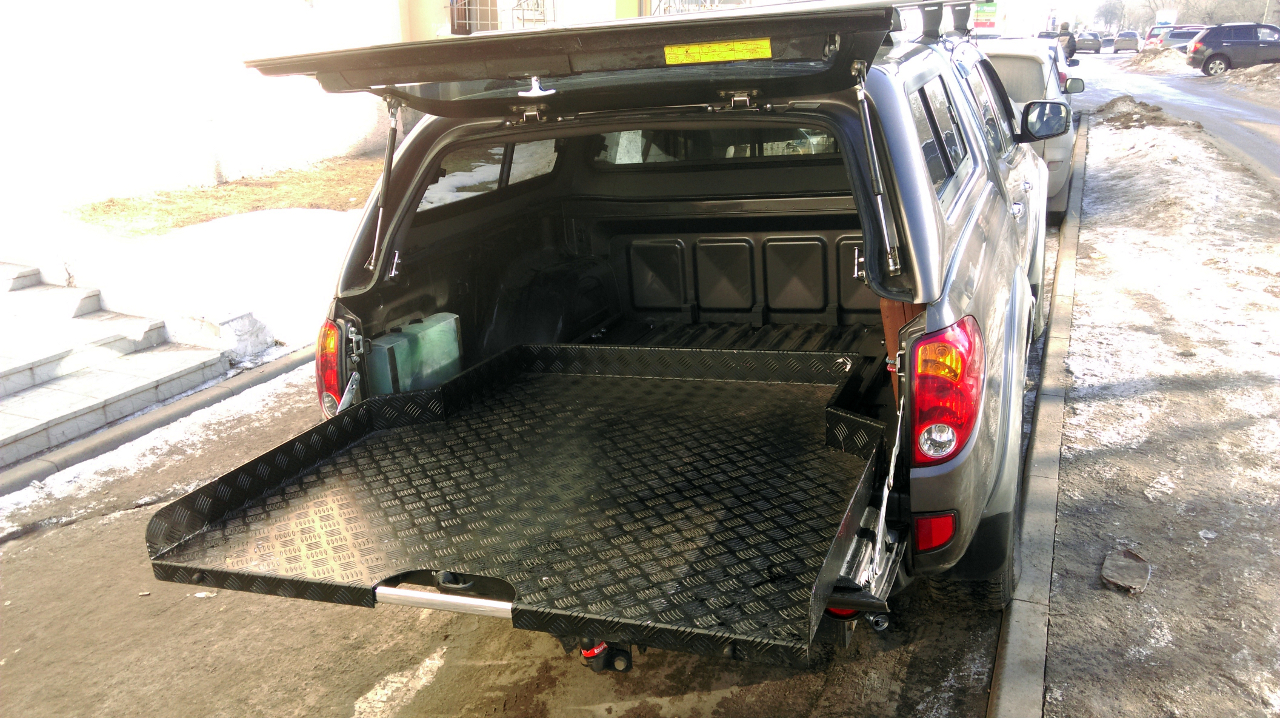 картинка Крышка (кунг) кузова для Mitsubishi L200 (двойная кабина) (2015-2019)/Fiat Fullback (двойная кабина) (2016-) (1 дверь) (под покраску) АВС-Дизайн ABC.M