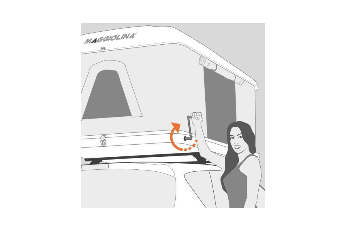 картинка Автопалатка MAGGIOLINA AIRLANDER PLUS LARGE, серый тент, лестница 215 мм