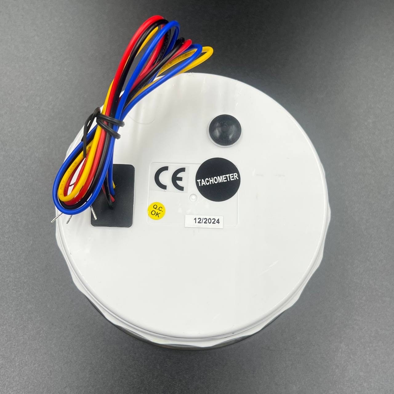 картинка Тахометр 0-8000 об/мин д.110мм (черный, хромированный ободок) (DEPO)