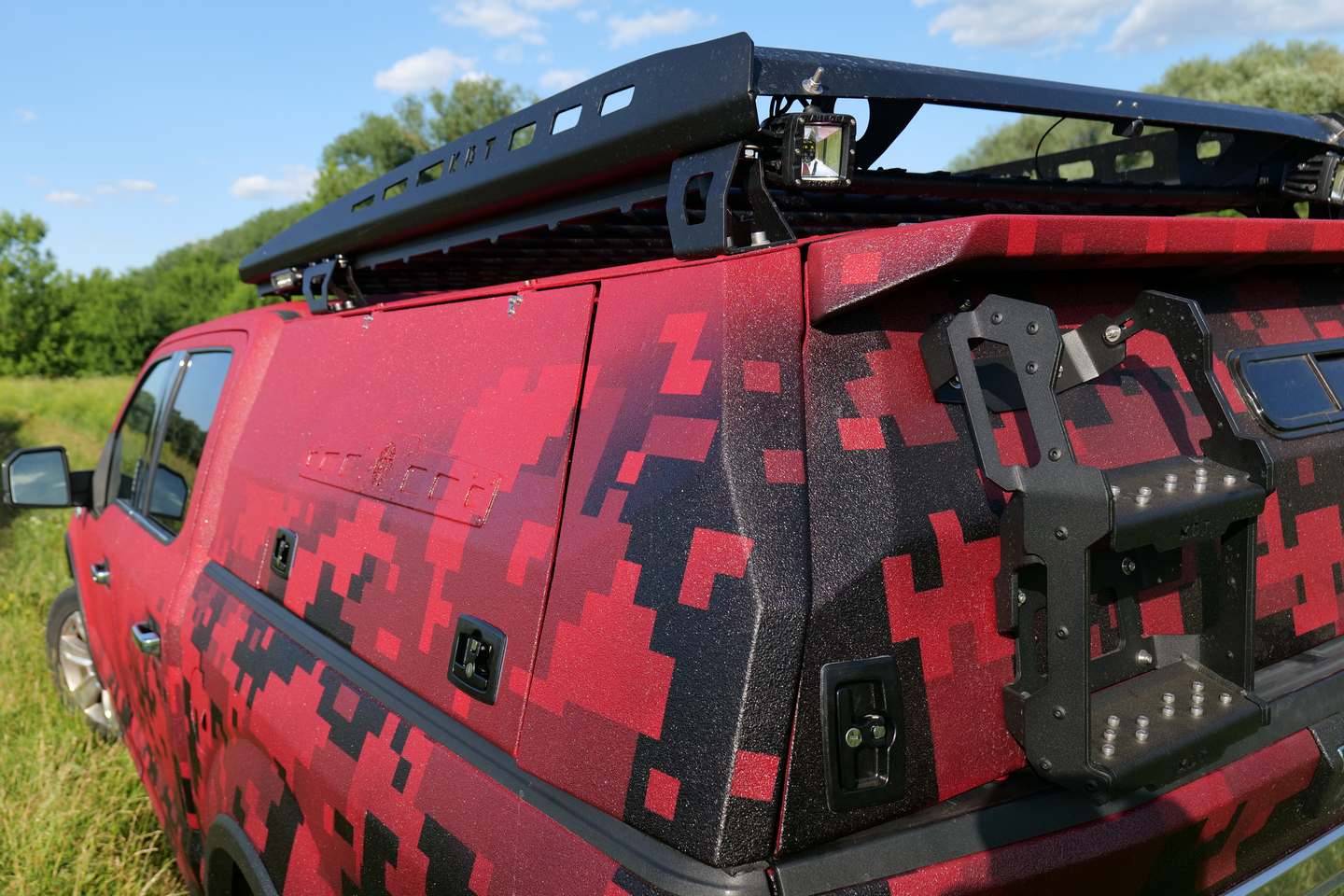 картинка Багажник KDT для кунга Mitsubisi L200 Triton алюминиевый