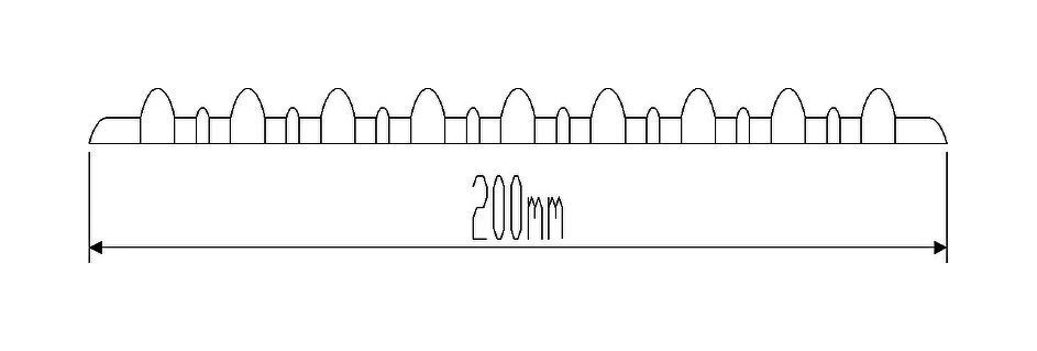 картинка Лента дублирующая тип j1, черная, 200 мм