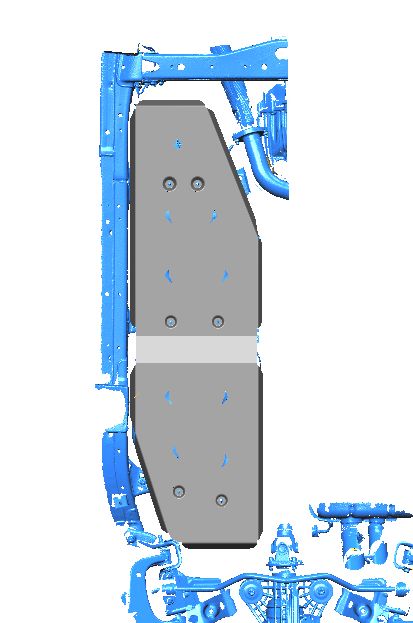 картинка Защита топливного бака TANK 700 (2025-) (Алюминий 4мм) 47.06ABC