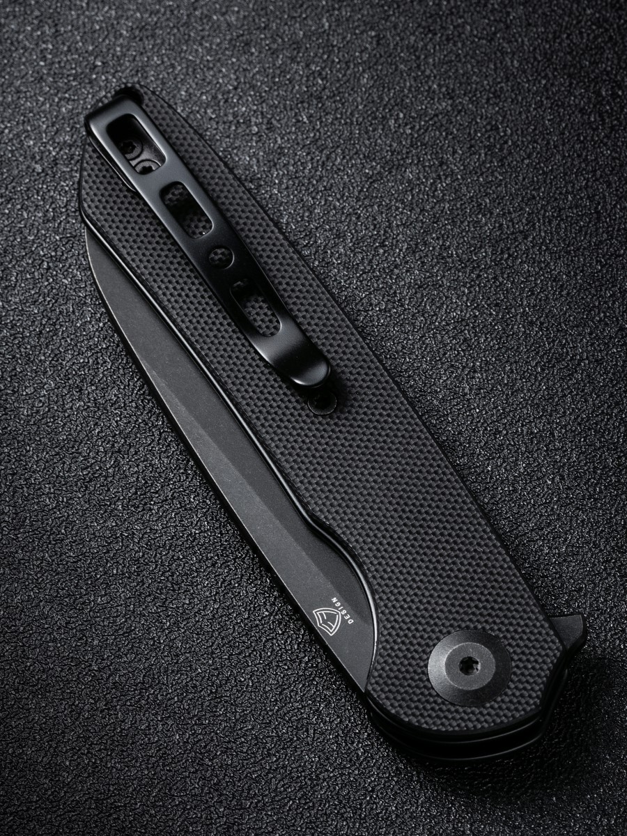 картинка Складной нож SENCUT Kyril 9Cr18MoV Steel Black Stonewashed Handle G10 Black
