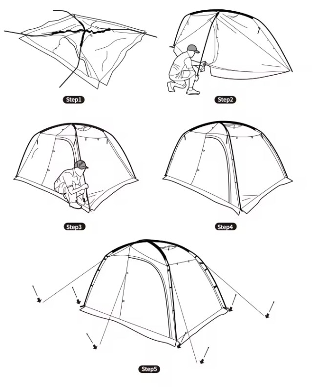 картинка Палатка Naturehike Dune 7.6, 2-местная, коричневая
