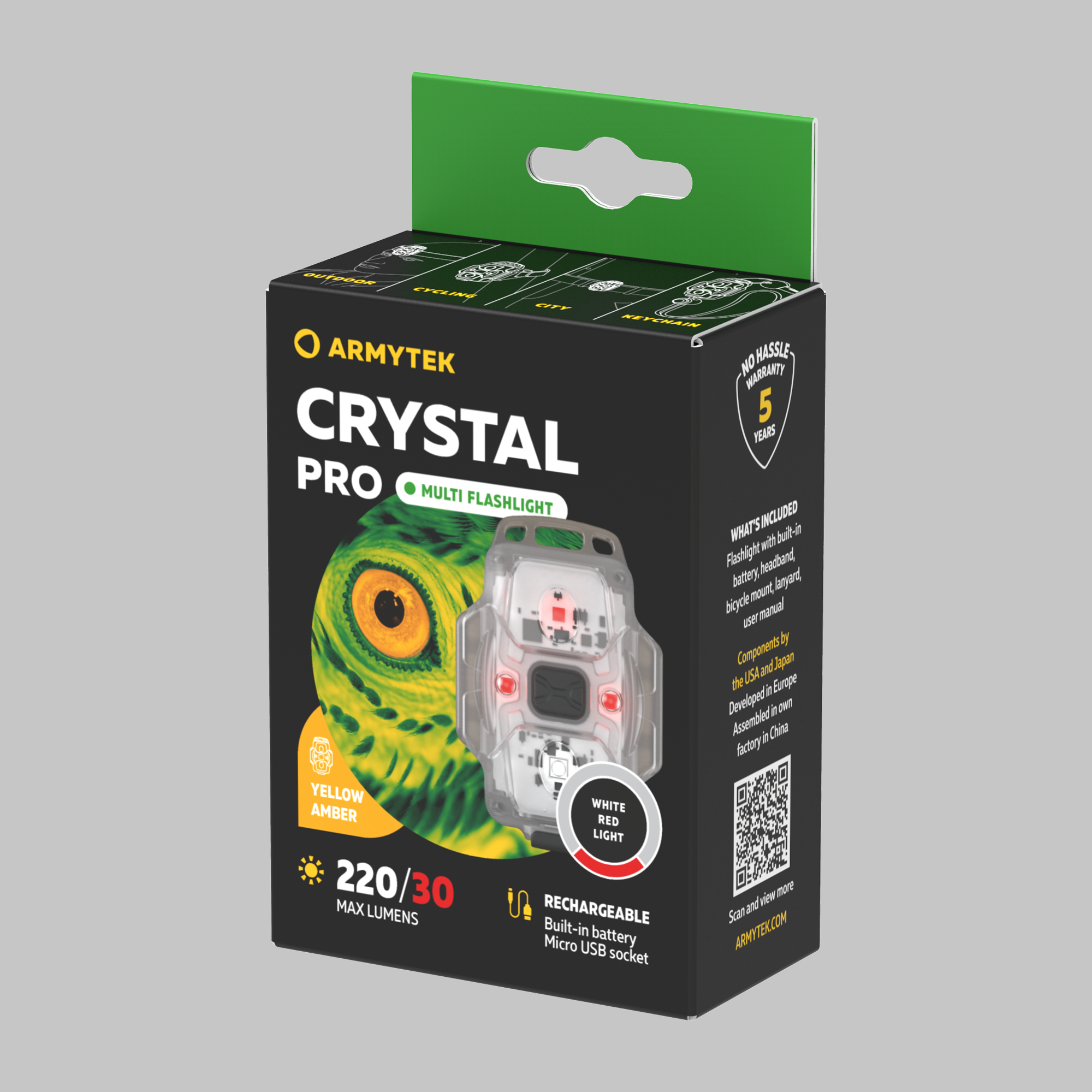 картинка Фонарь Armytek Crystal Pro Yellow 