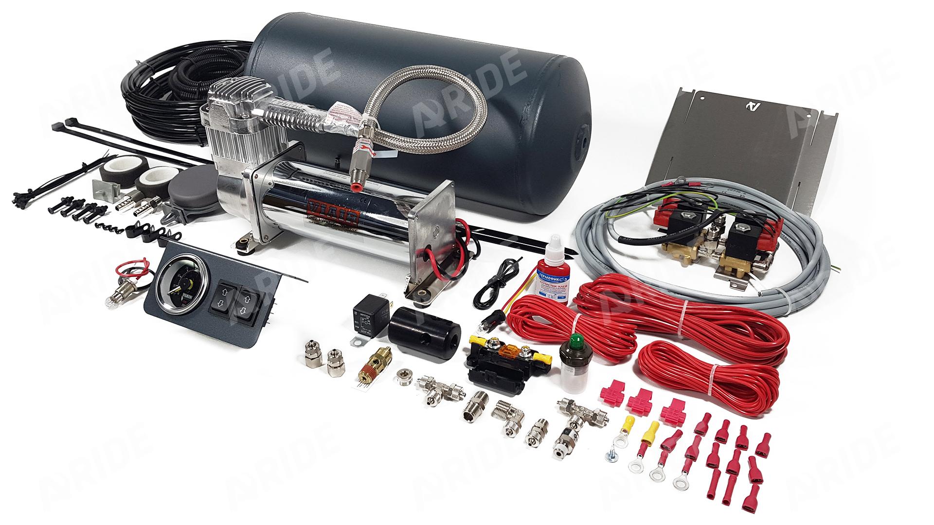 картинка Двухконтурная система управления пневмоподвеской с ресивером Aride 2.150.В