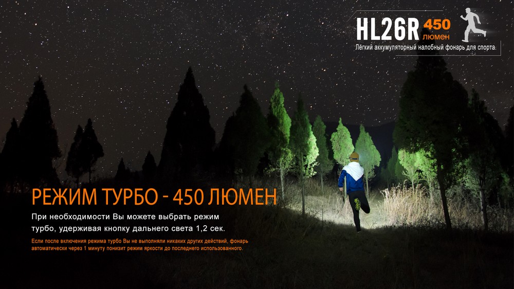 картинка Налобный фонарь Fenix HL26R голубой