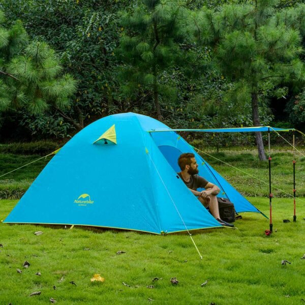 картинка Палатка Naturehike 210T65D  NH18Z022-P двухместная голубая, 6927595729595