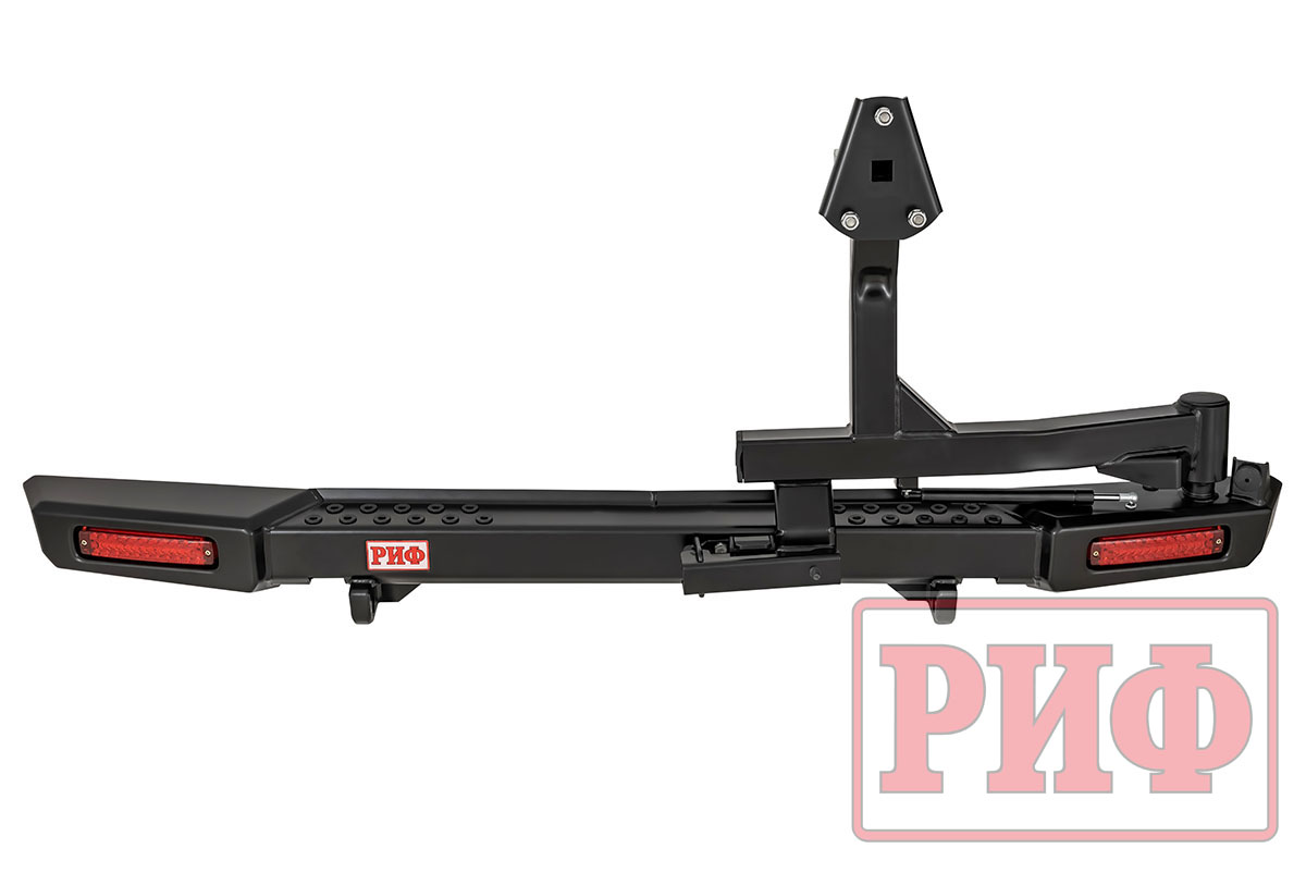 картинка Бампер задний РИФ УАЗ Буханка с фонарями, калиткой, возможностью установки фаркопа, лифт 65 мм