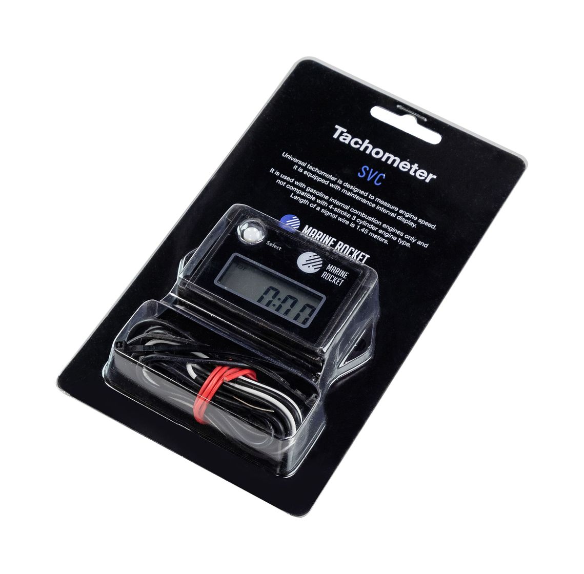 картинка Тахометр универсальный со счетчиком моточасов и индикацией межсервисного интервала