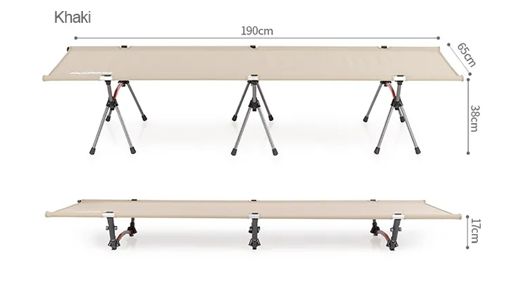 картинка Раскладушка Naturehike XJC04 190х65х38 см, до 150 кг, хаки