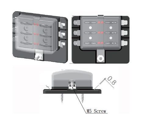 картинка Блок на 8 предохранителей