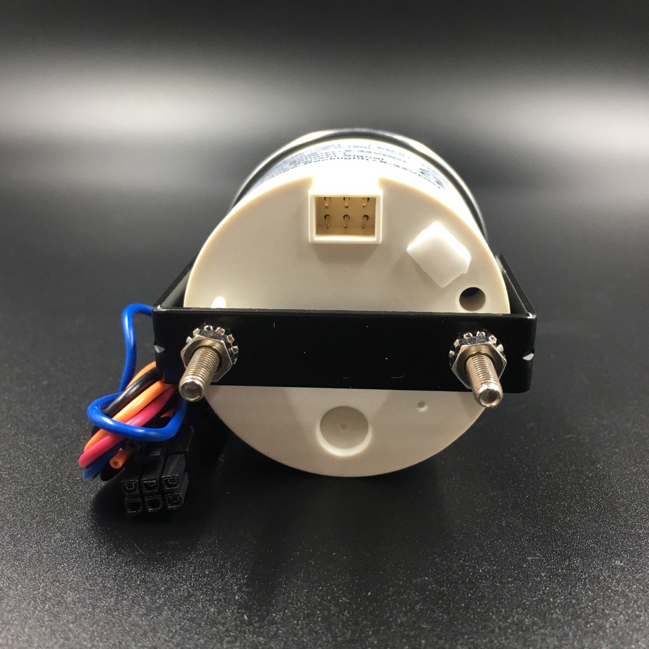 картинка Указатель уровня топлива (аналог) (белый, хромированный ободок)