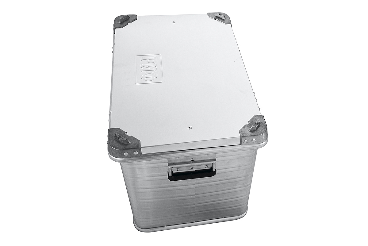 картинка Ящик алюминиевый РИФ усиленный с замком 592х388х409