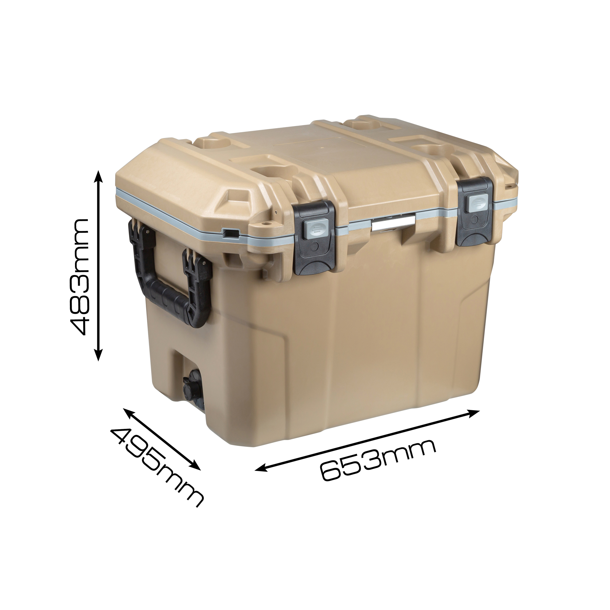 картинка Термоконтейнер объем 20л, Коричневый, внутр. разм. 331*196*367мм, IPX5