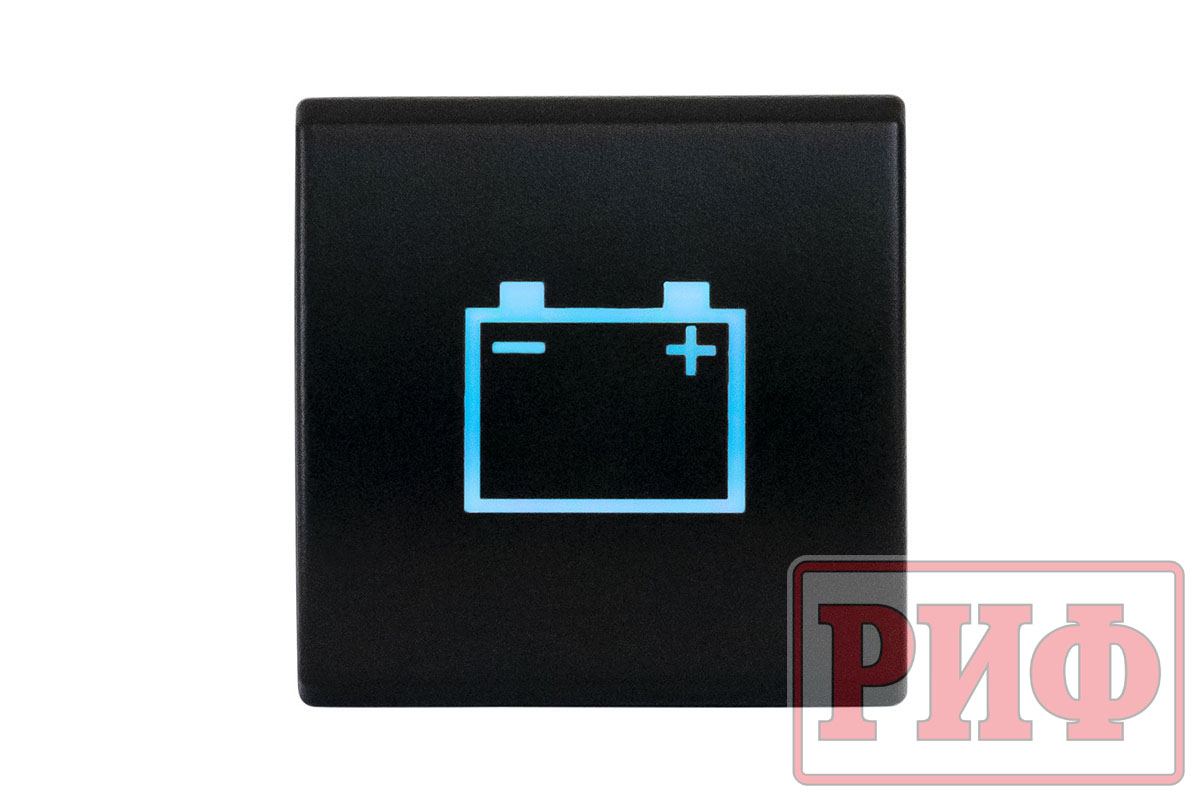 картинка Кнопка ВКЛ/ВЫКЛ, голубой, BATTERY TOYOTA 22x22
