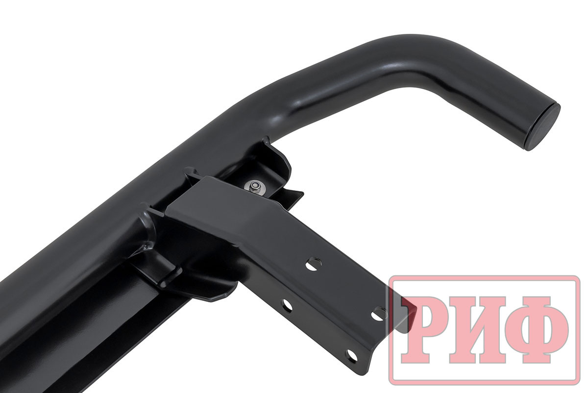 картинка Пороги РИФ силовые Lada Нива Тревел (черный алюминий)