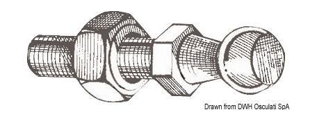 картинка Шаровое крепление для монтажа газового амортизатора, Osculati