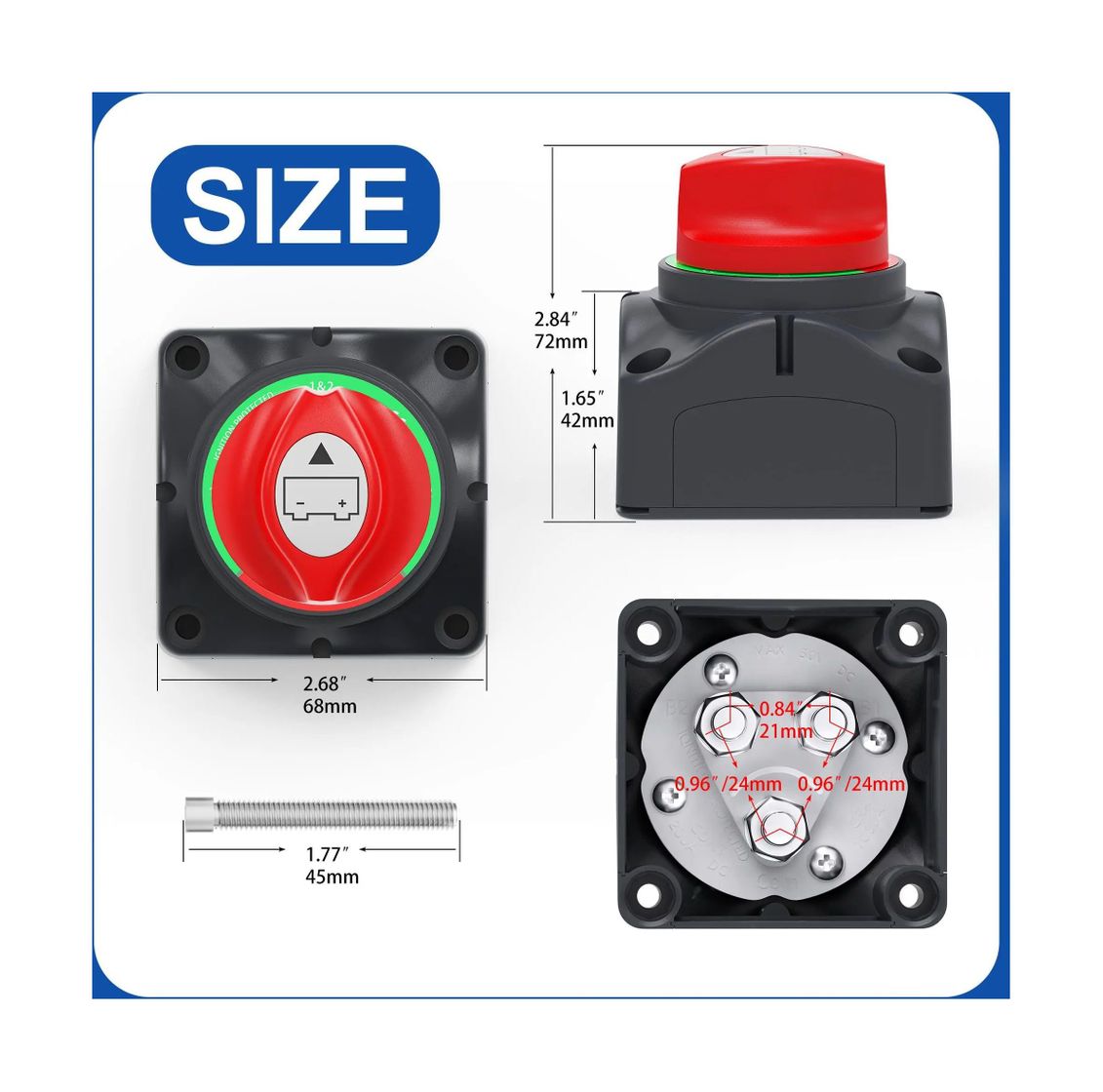 картинка Выключатель массы "OFF-1-BOTH-2" (2 АКБ), 275 А