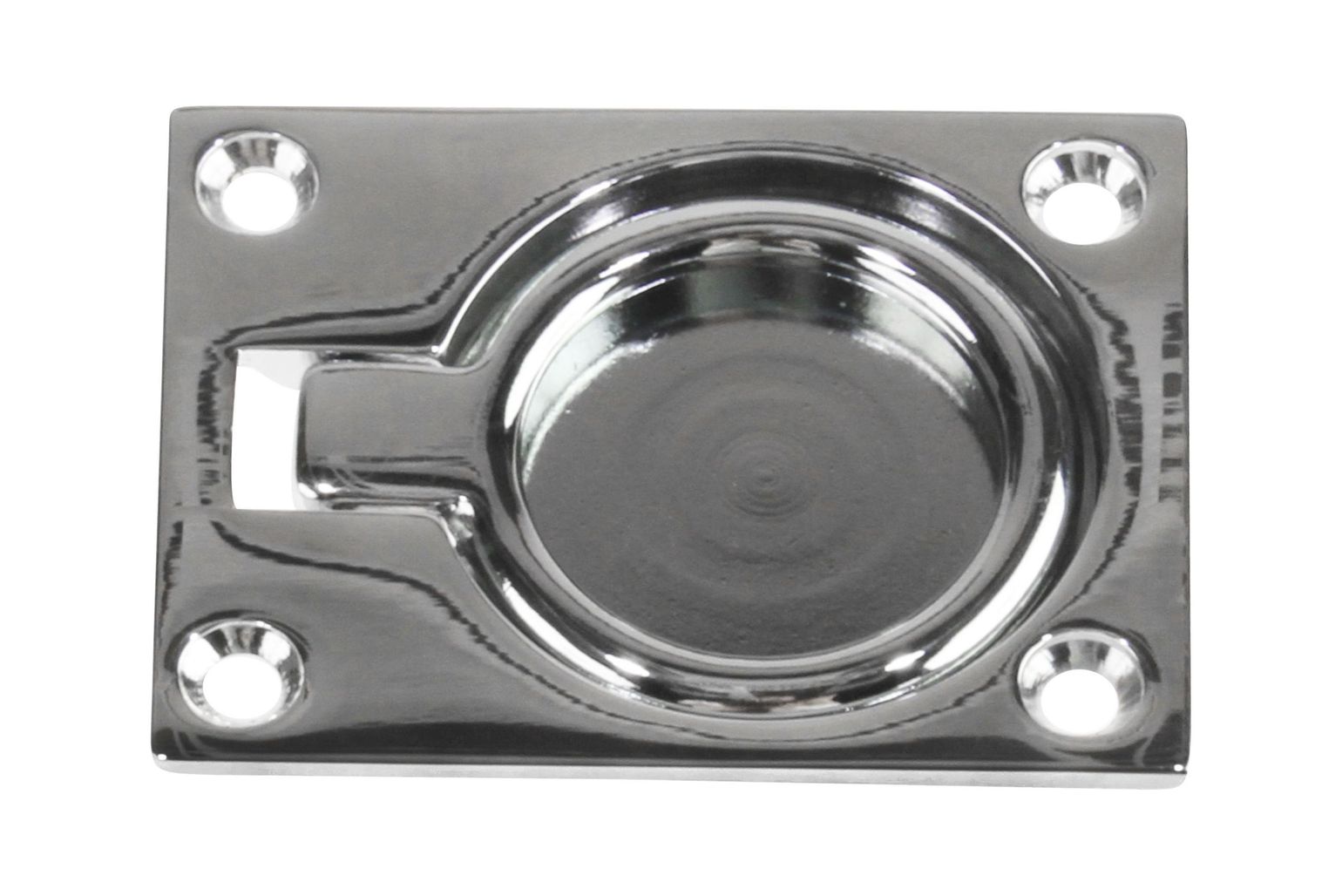 картинка Ручка палубная потайная 63х48х8 мм, хромированная латунь