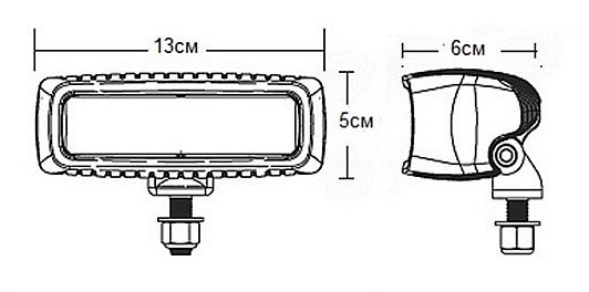 картинка Светодиодные фары "Rigid Industries" SRQ2-серия, водительский свет