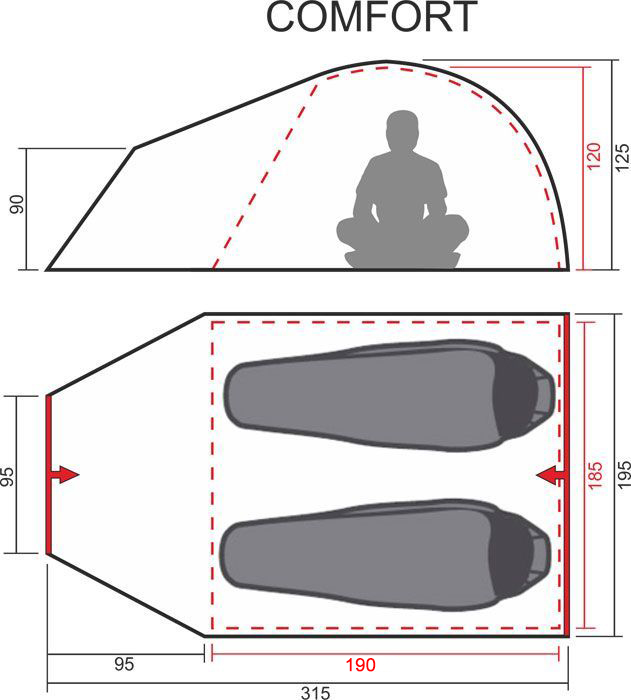 картинка Палатка-автомат туристическая Maverick Comfort (салатовый / светло-серый)