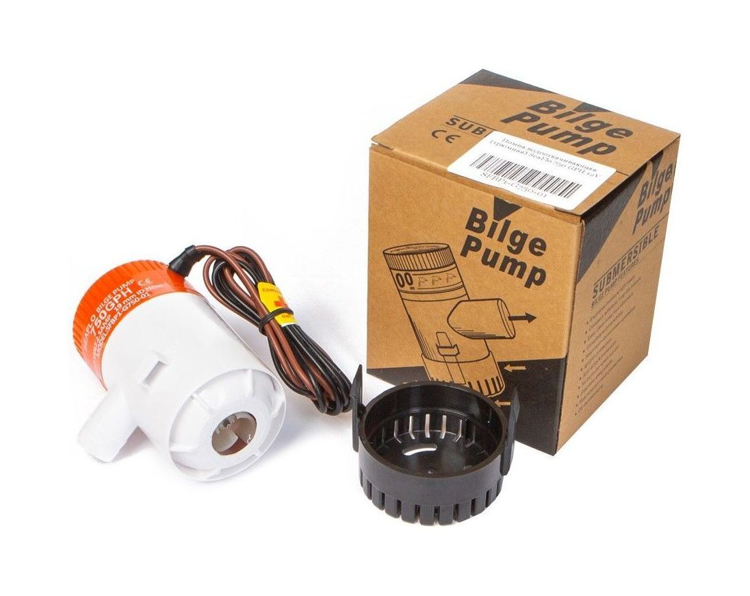 картинка Помпа осушительная 12 В, 750GPH (2838,75 л/час), SeaFlo