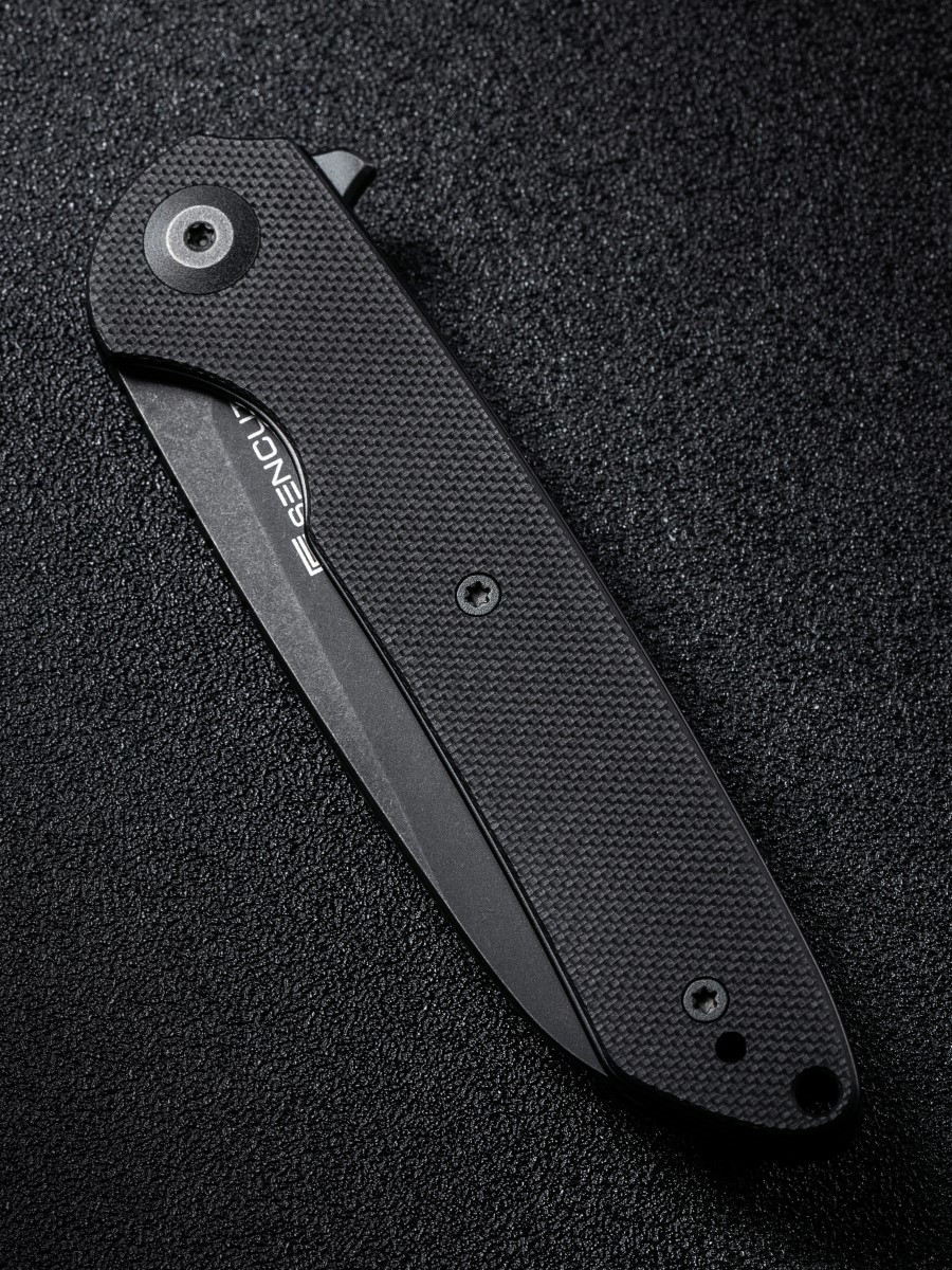 картинка Складной нож SENCUT Kyril 9Cr18MoV Steel Black Stonewashed Handle G10 Black