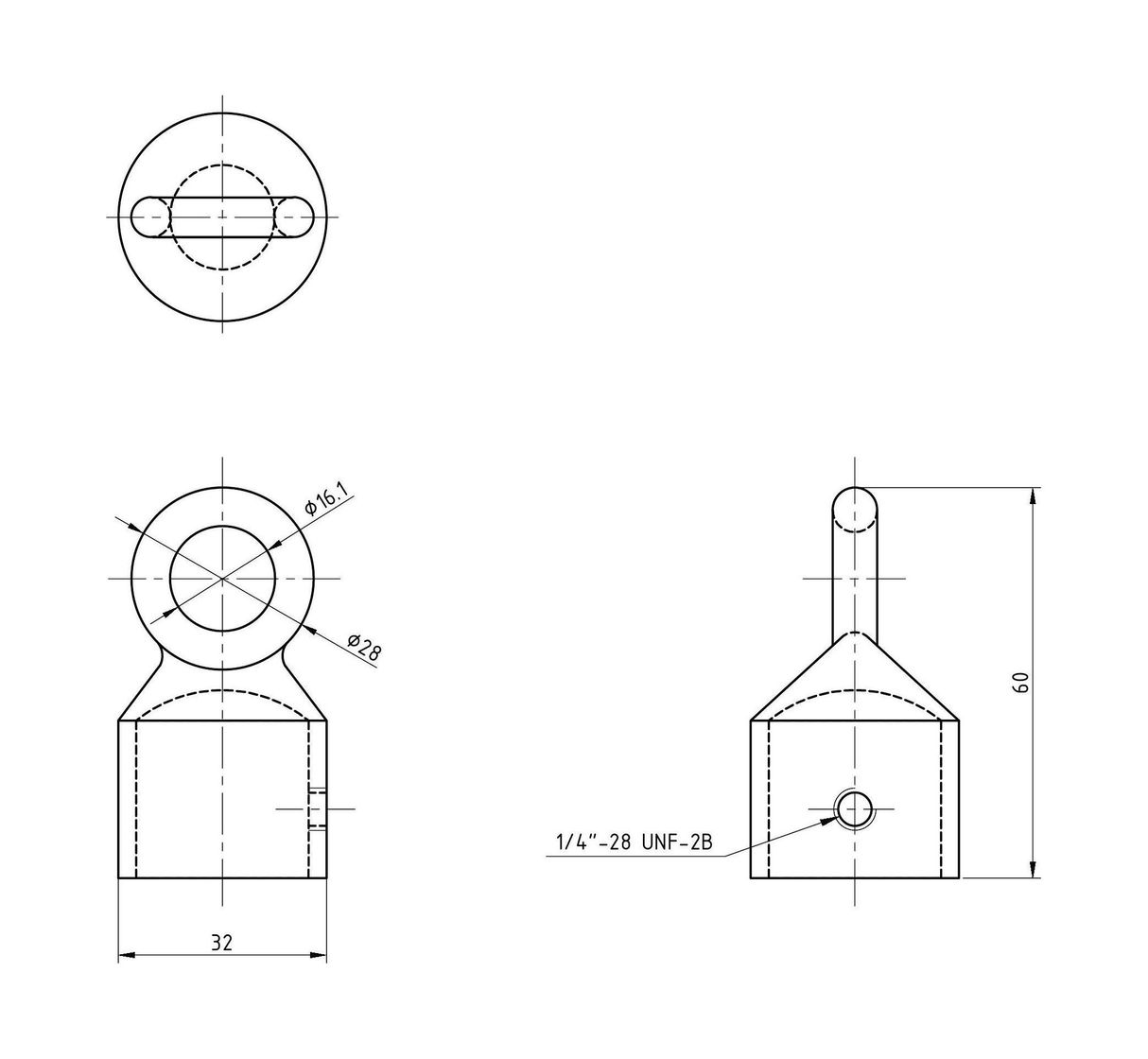 картинка Наконечник леера 1" (25,4 мм) с петлей