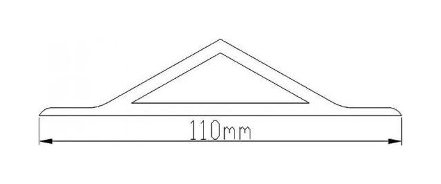 картинка Лента дублирующая серая 110мм (редан)