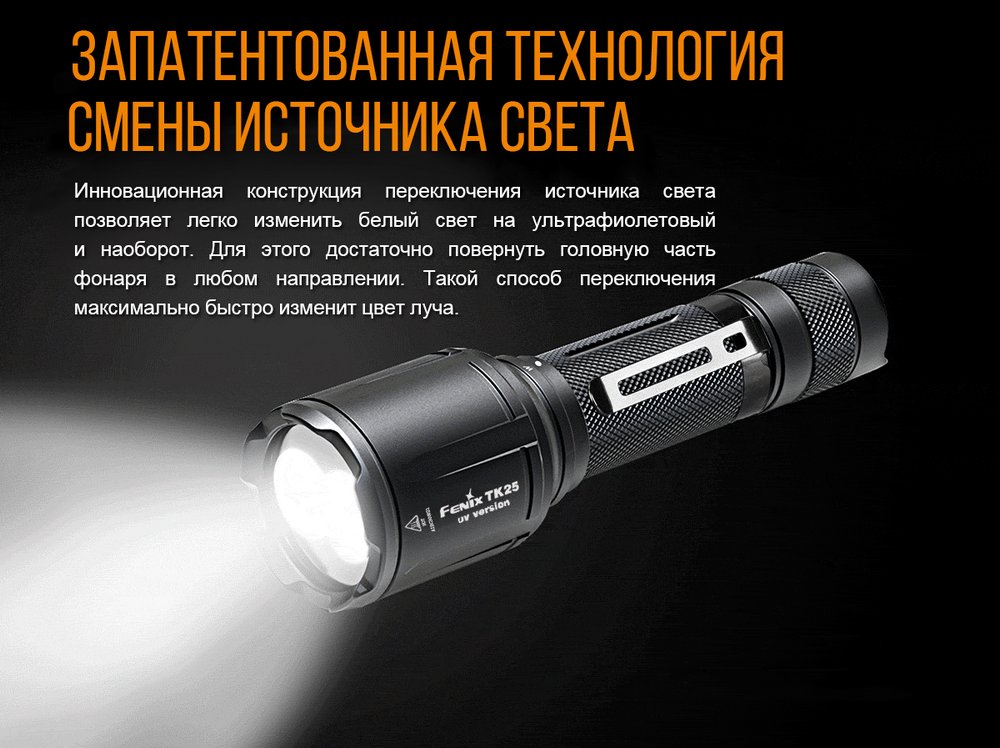Фонарь Fenix TK25 UV
