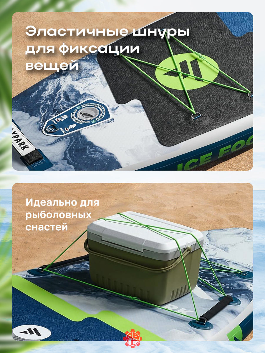 Сапборд надувной FLYPARK ICE FOG 325x89x15 см темно-синий