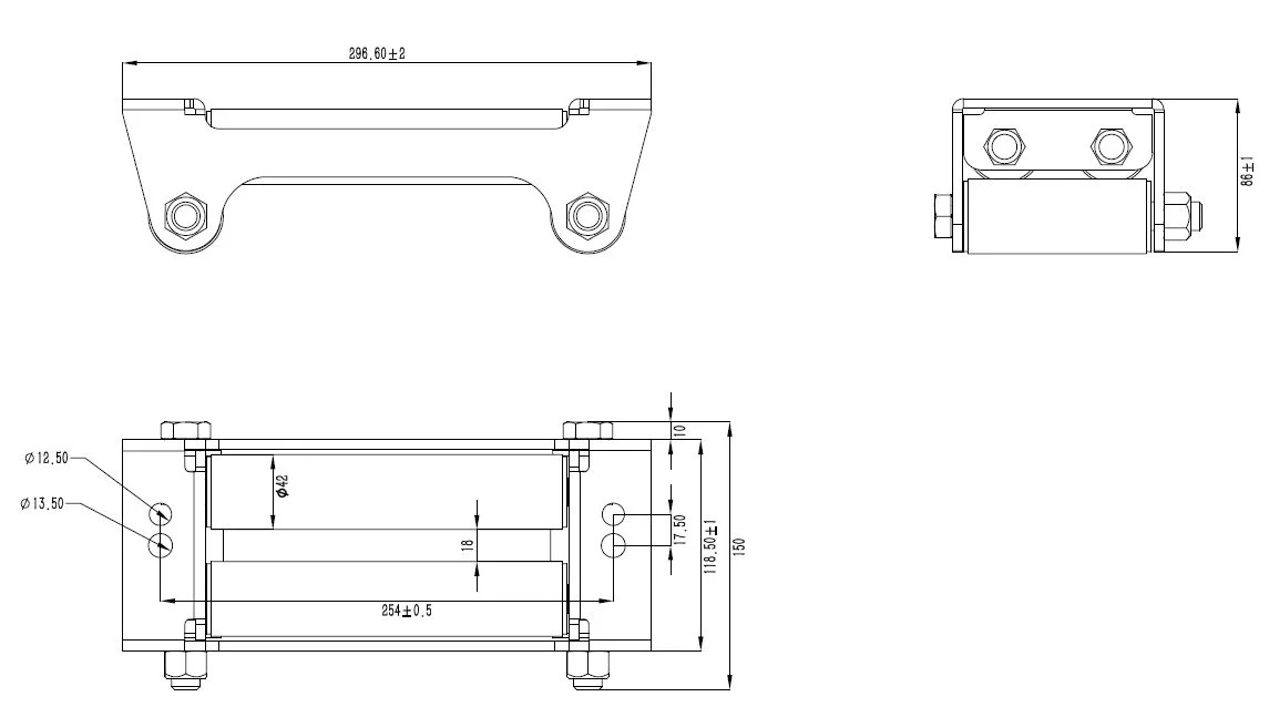 картинка Лебедка Winching ETALON 18500 12В сталь