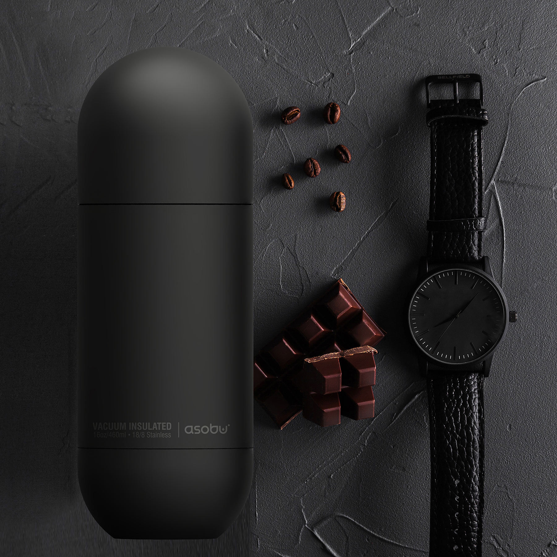 картинка Термос ORB, 430 мл, черный