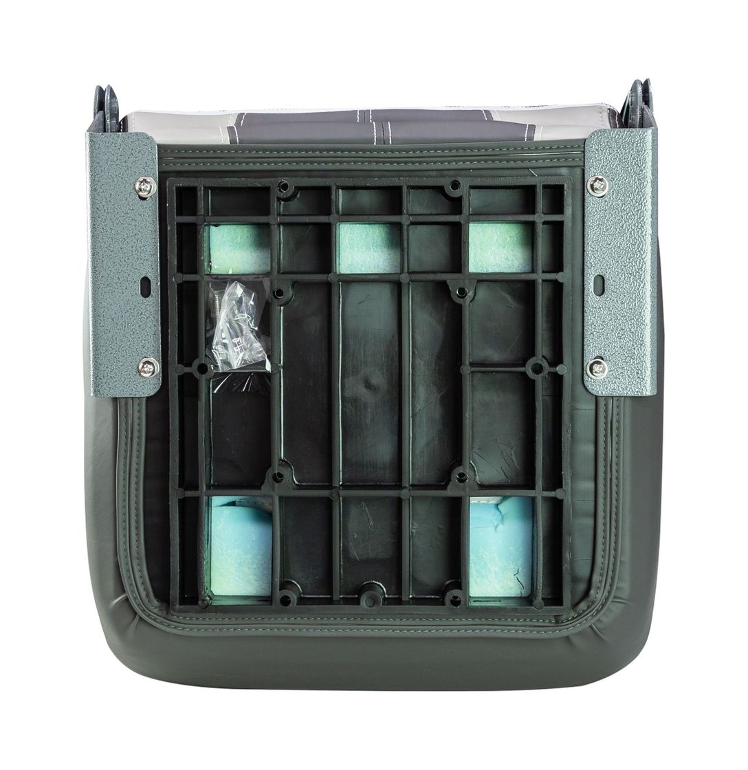 картинка Кресло складное мягкое SPORT с высокой спинкой, серый/темно-серый