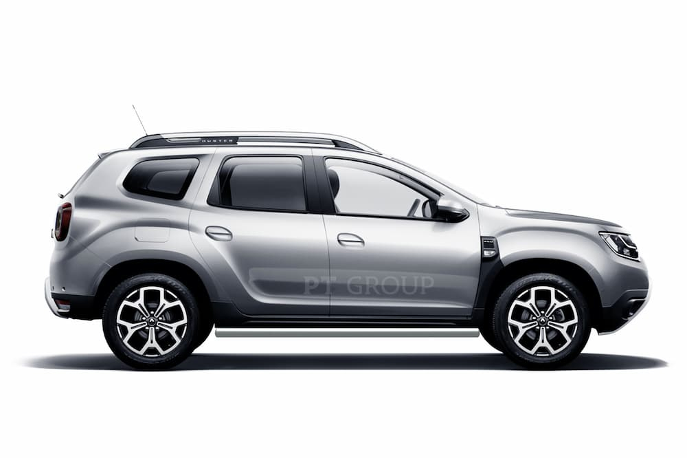 картинка Защита порогов прямая Ø63 мм "Искра" Renault Duster 2021-