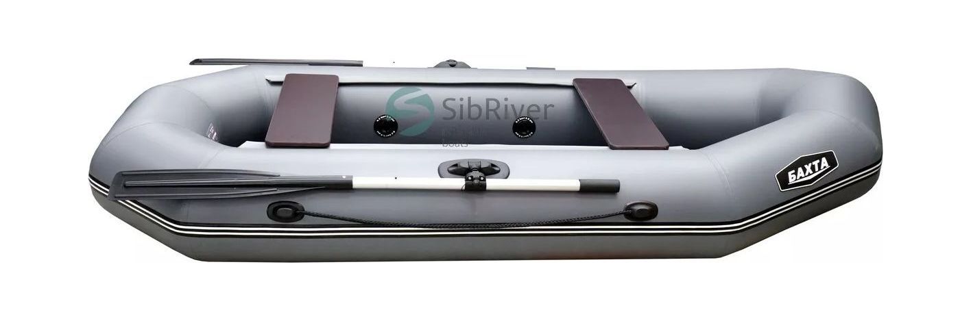 картинка Надувная лодка ПВХ Бахта 265, серый, SibRiver