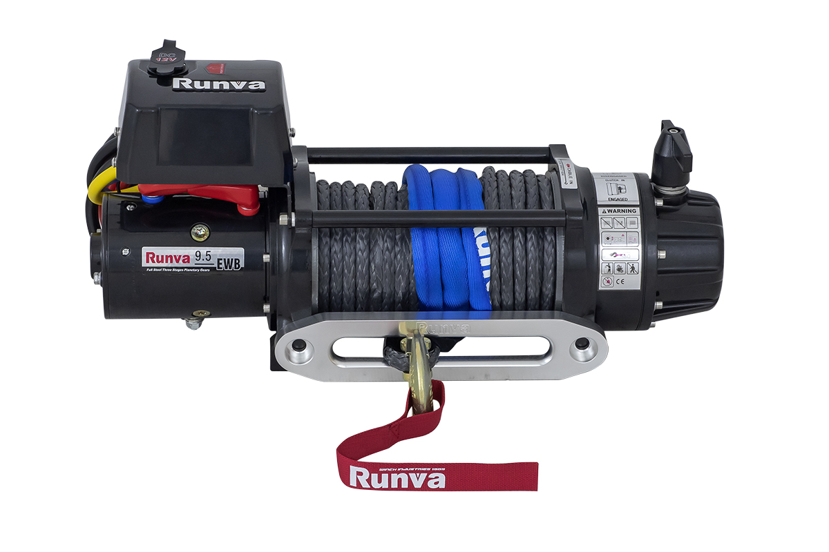 картинка Лебедка Runva 9500 lbs 4350 кг влагозащищенная, синтетика