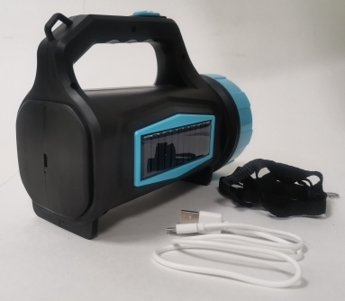 Фонарь JY-1169T, аккумуляторный, 3W+ кемпинговый COB, microUSB, SOLAR