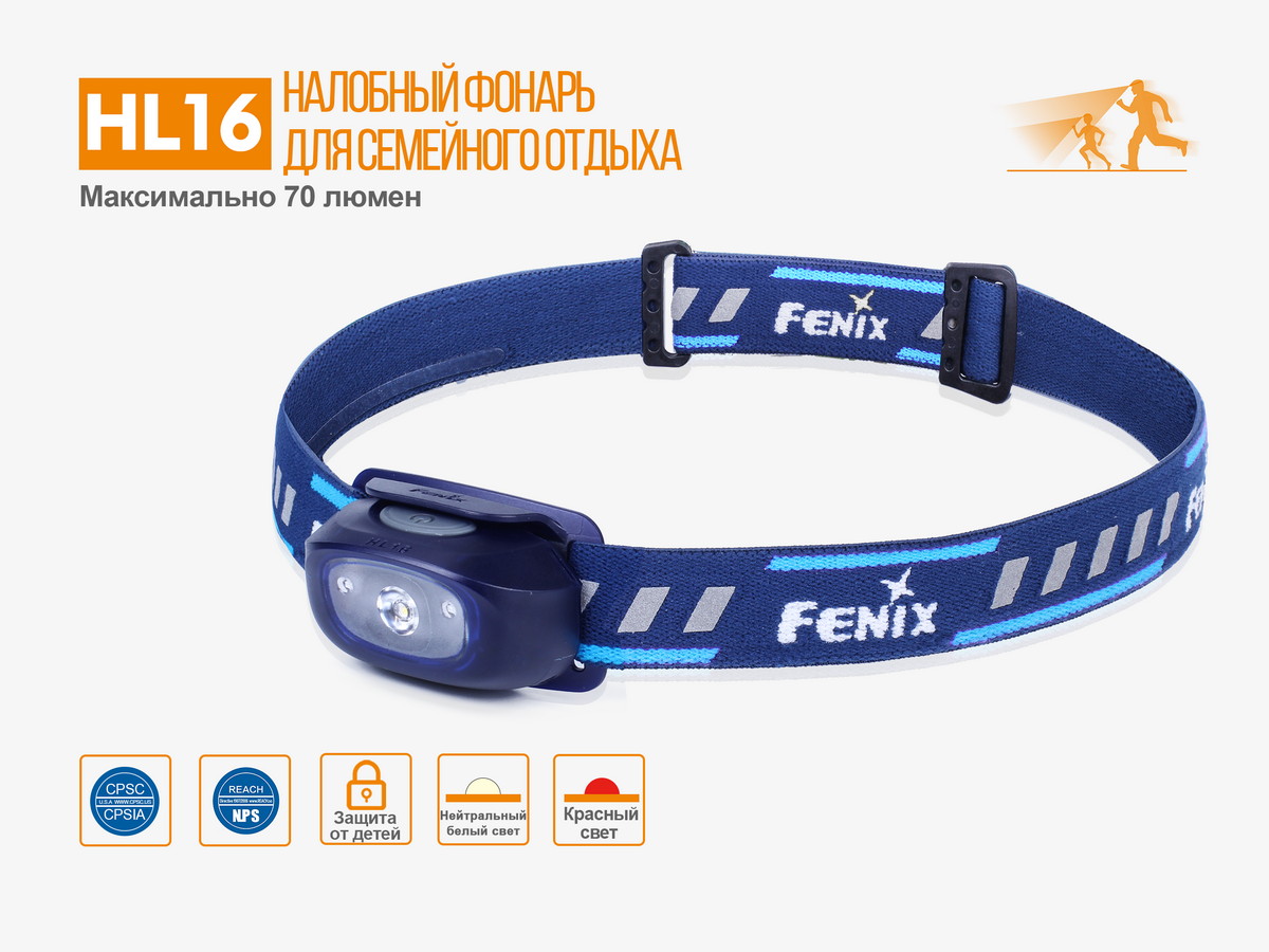 картинка Налобный фонарь Fenix HL16 желтый