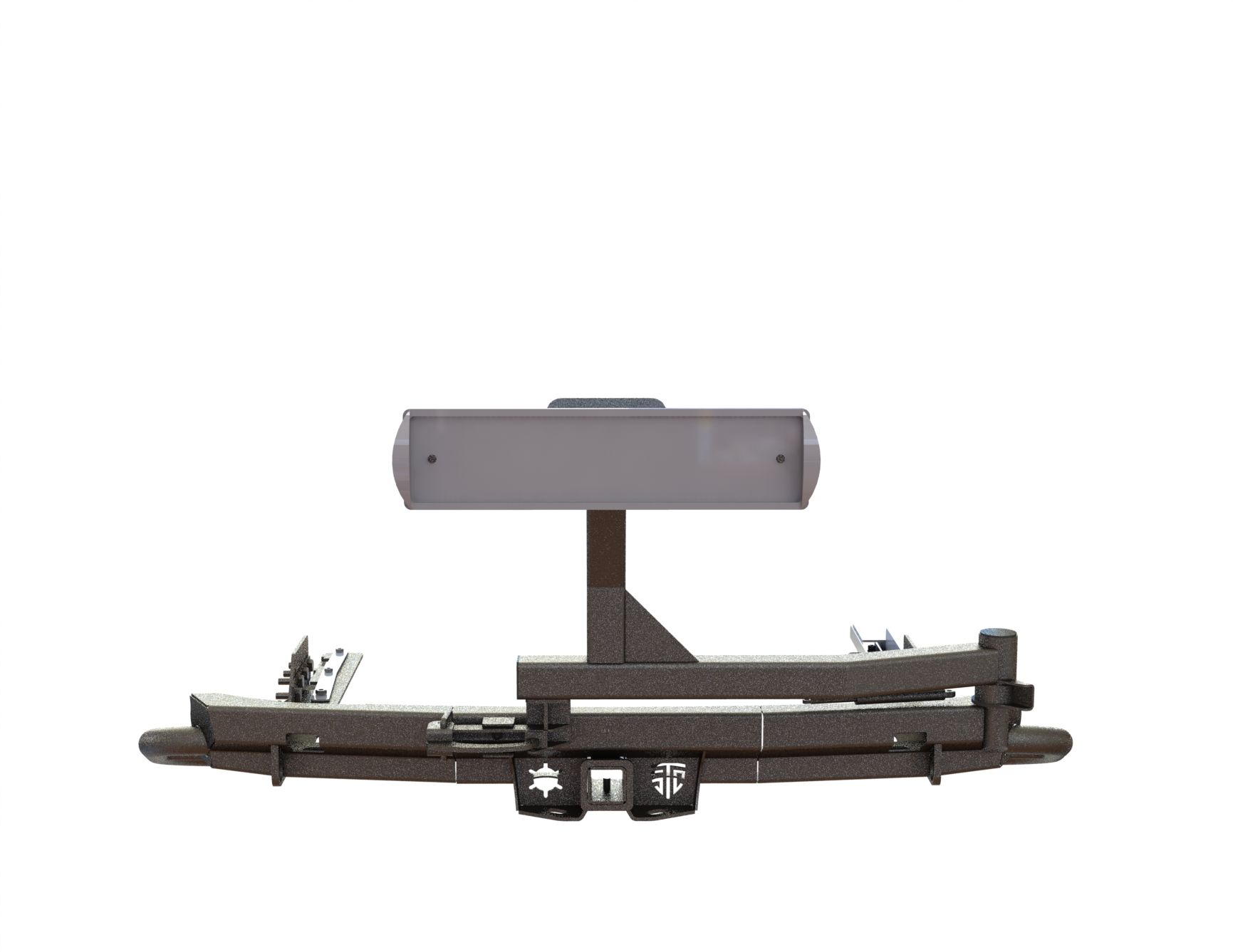 картинка Бампер задний Mitsubishi Pajero Sport 2016-2021 ОБЛЕГЧЕННЫЙ Калитка центр