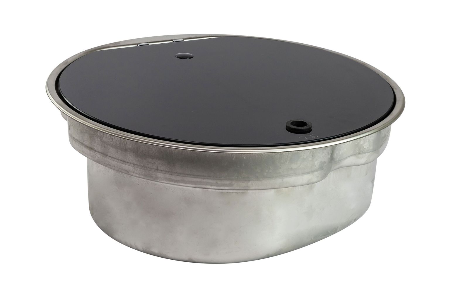 картинка Мойка круглая 400, стеклянная крышка, CAN, LR1770