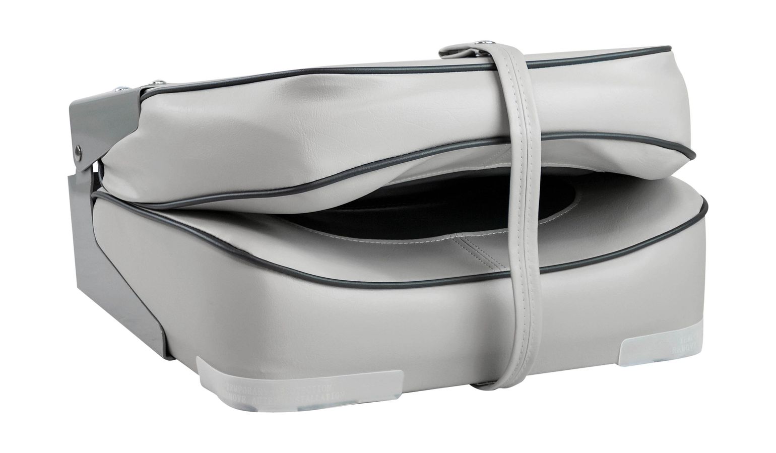 картинка Кресло мягкое складное, обивка винил, цвет серый/угольный, Marine Rocket