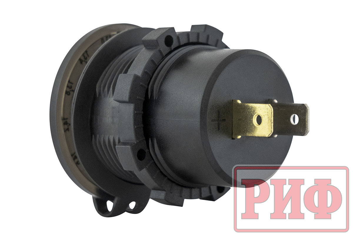 картинка Розетка USB 2 QC 3.0 с вольтметром 