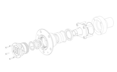 картинка Разгруженные полуоси НИВА без АБС 750мм 24шлица