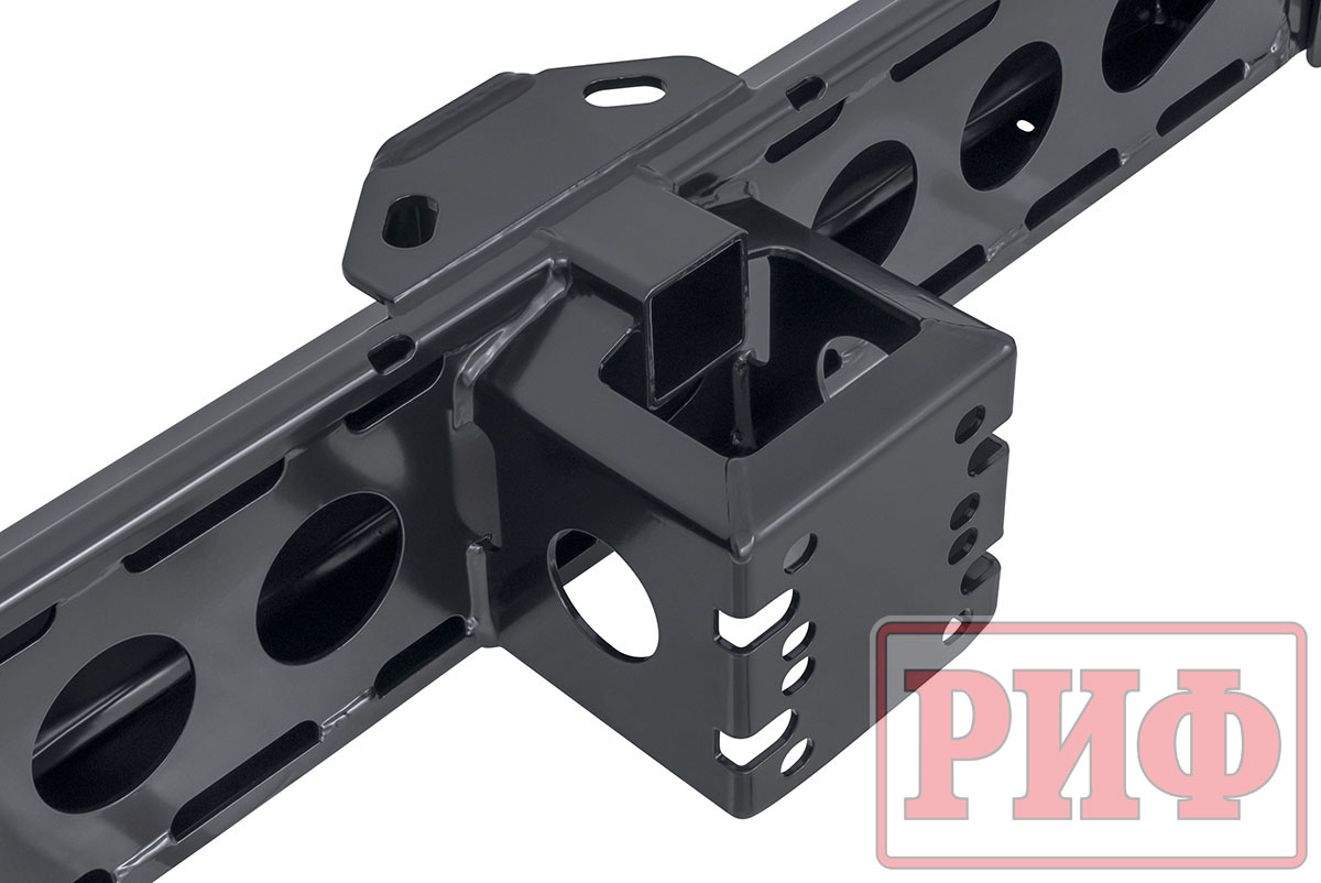 картинка Бампер задний РИФ УАЗ Хантер с квадратом под фаркоп и фонарями лифт