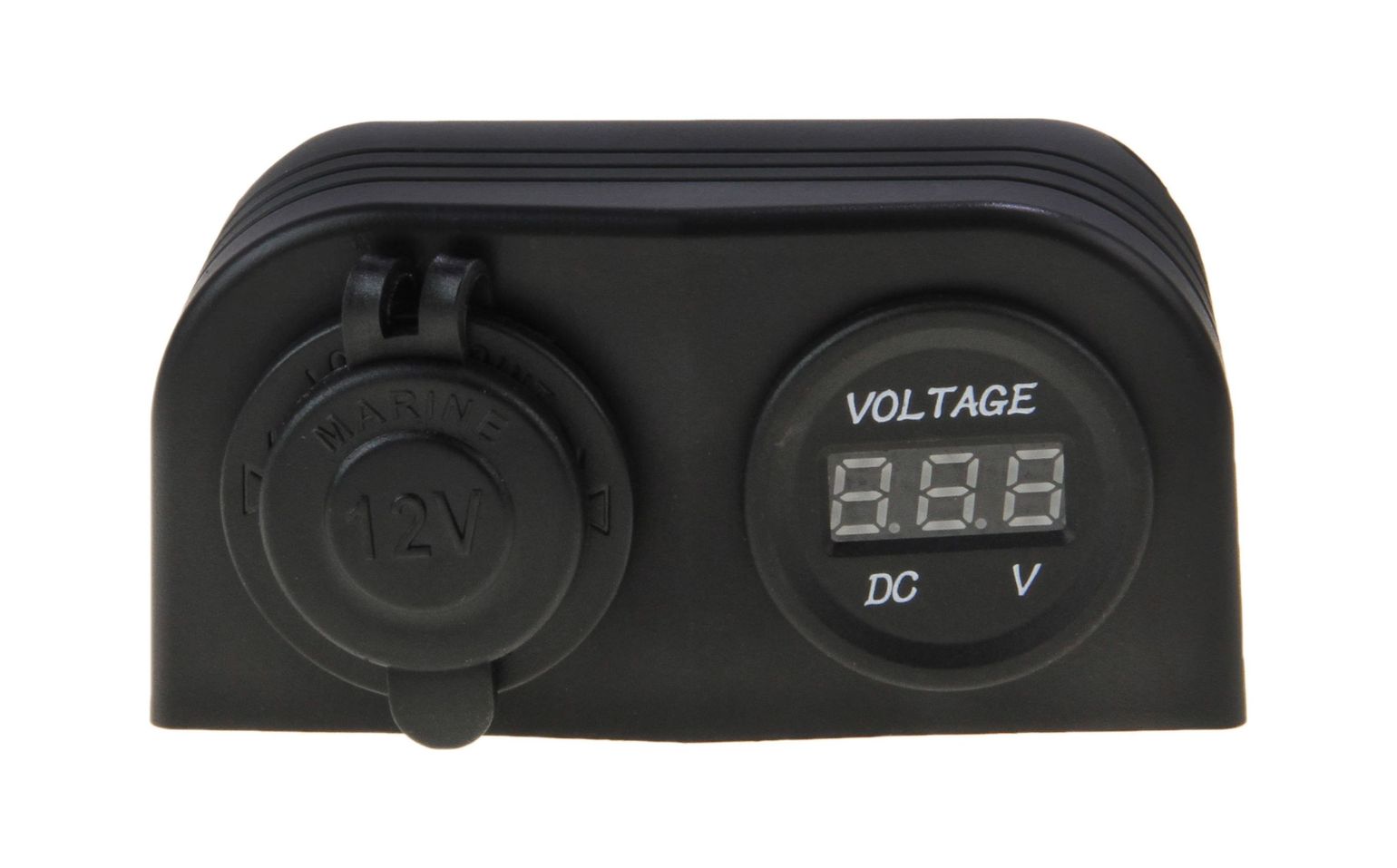 картинка Разъем прикуривателя и цифровой вольтметр для крепления на приборной панели